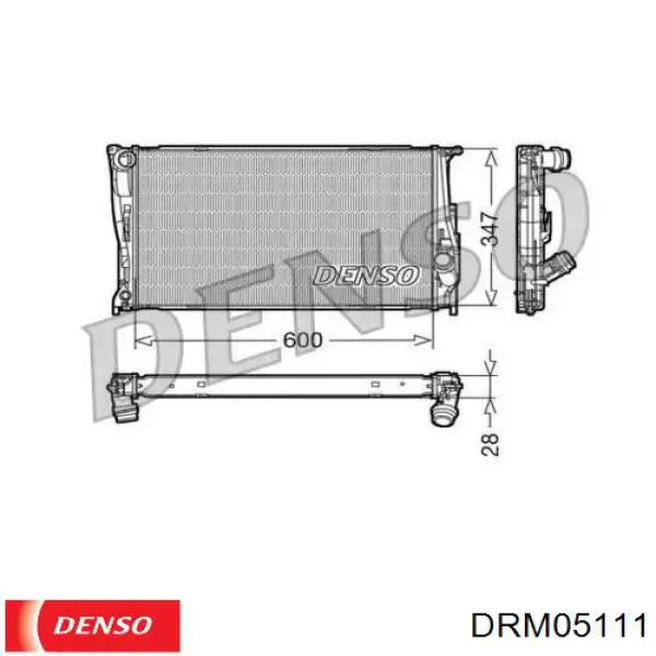 DRM05111 Denso радиатор