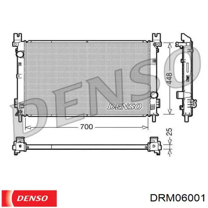 DRM06001 Denso радиатор
