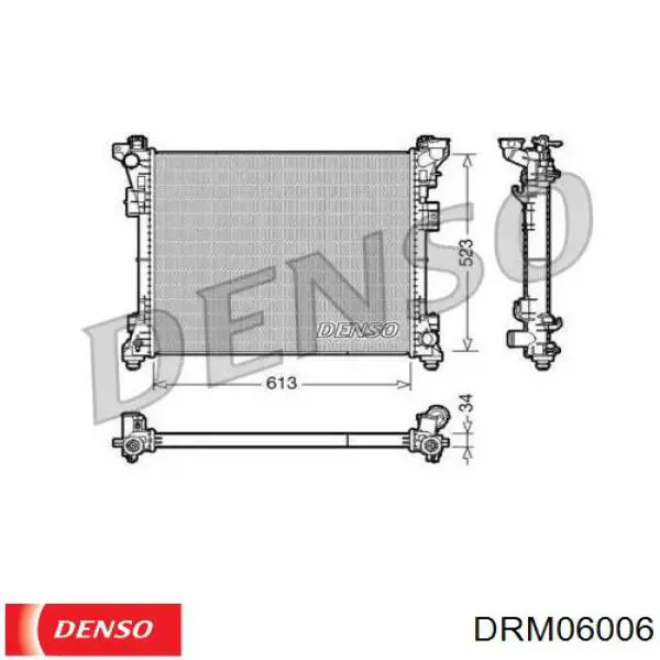 DRM06006 Denso Радиатор основной