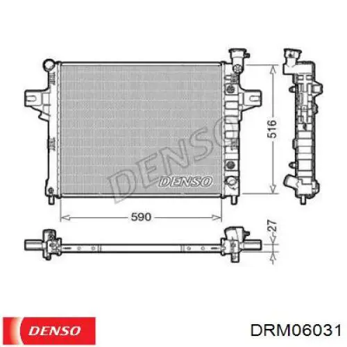 Радиатор DRM06031 Denso