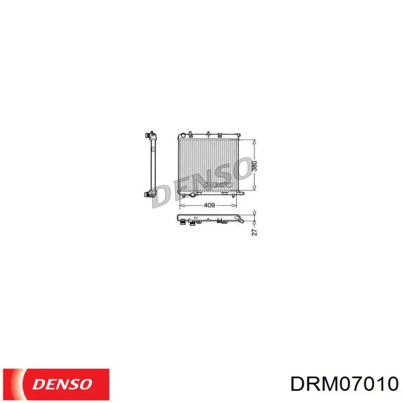 DRM07010 Denso радиатор