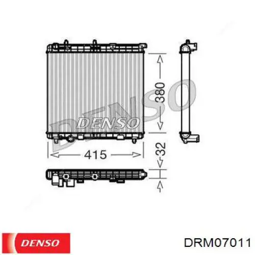 DRM07011 Denso радиатор