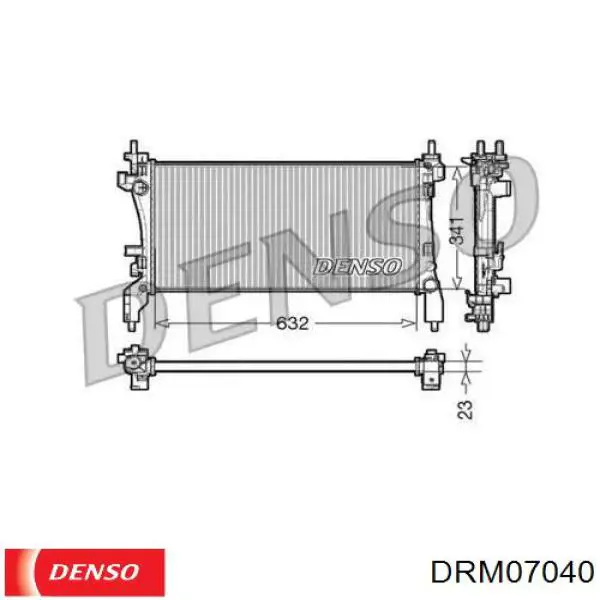 Радиатор DRM07040 Denso