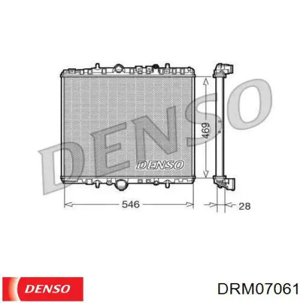 Радиатор DRM07061 Denso