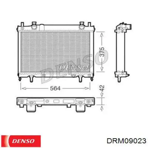 Радиатор DRM09023 Denso