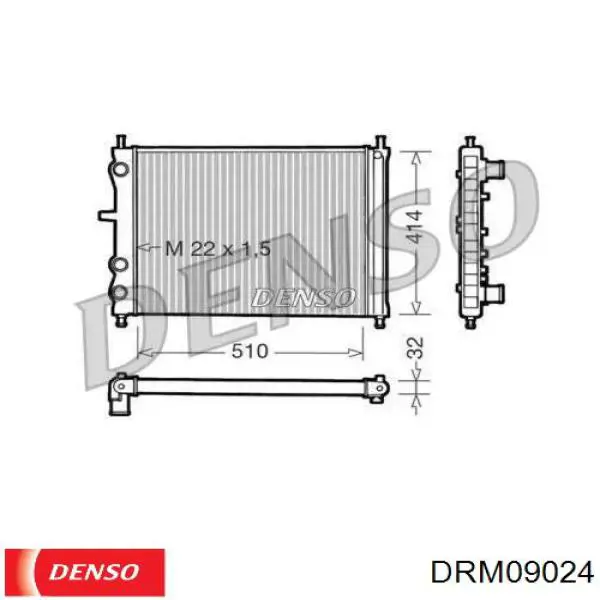 DRM09024 Denso радиатор