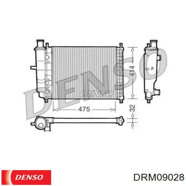 Радиатор DRM09028 Denso