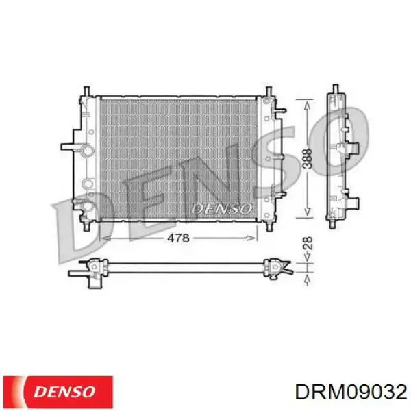 Радиатор DRM09032 Denso