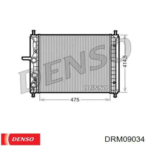 Радиатор DRM09034 Denso