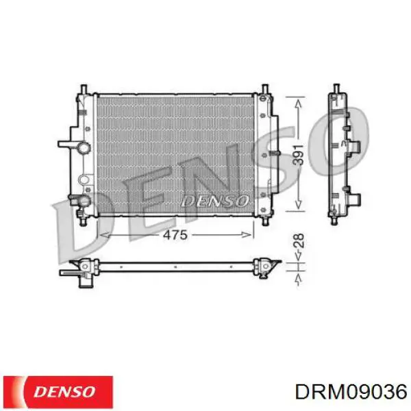 Радиатор DRM09036 Denso