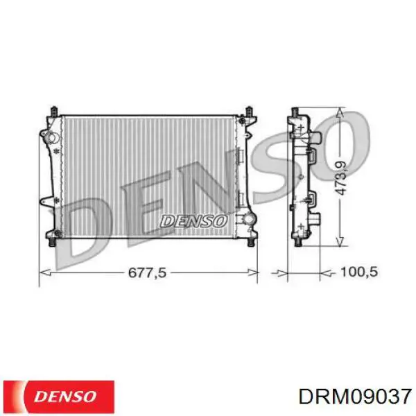 Радиатор DRM09037 Denso