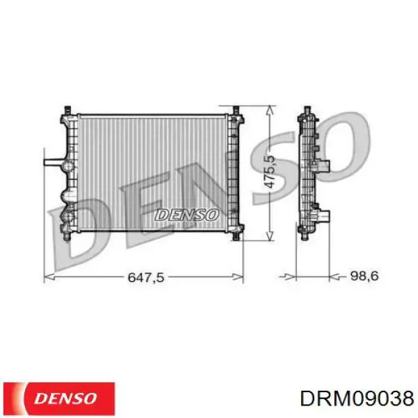 Радиатор DRM09038 Denso