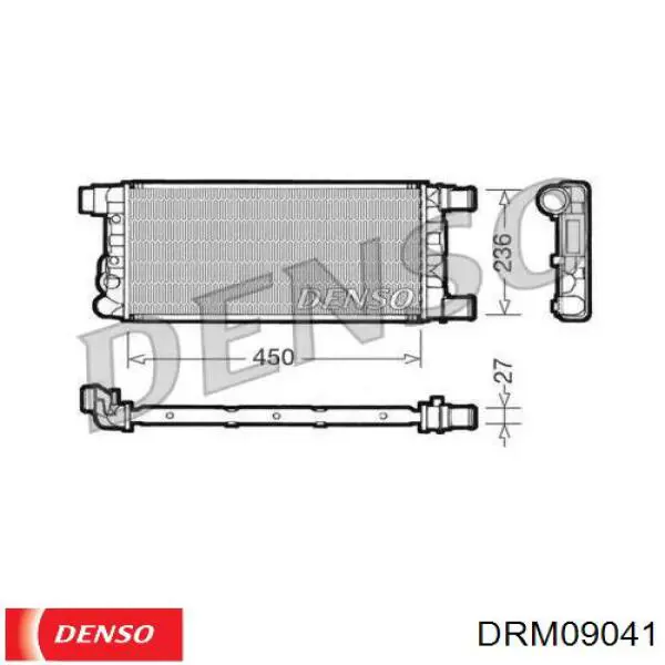 Радиатор DRM09041 Denso