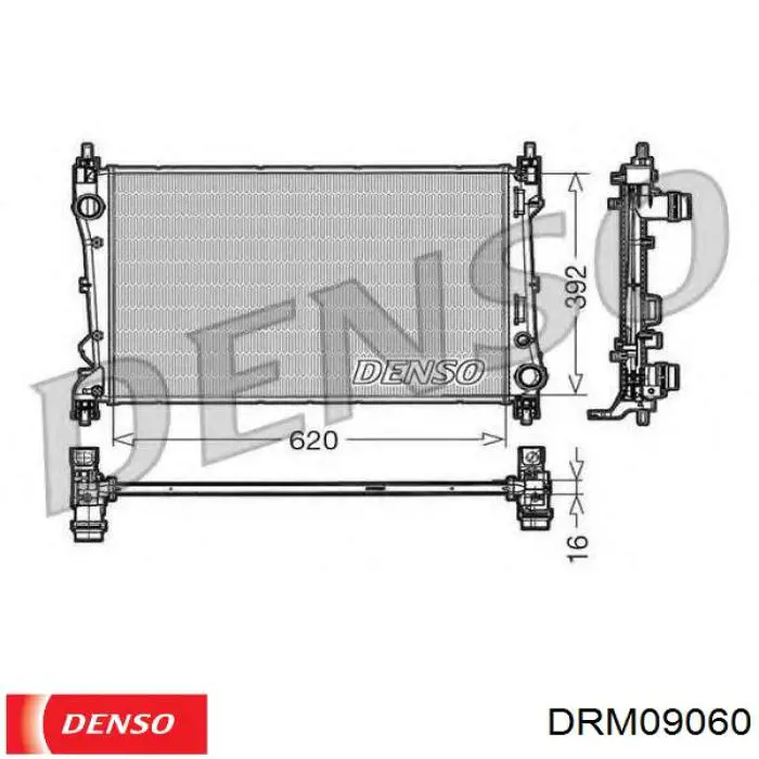 Радиатор охлаждения Denso DRM09060