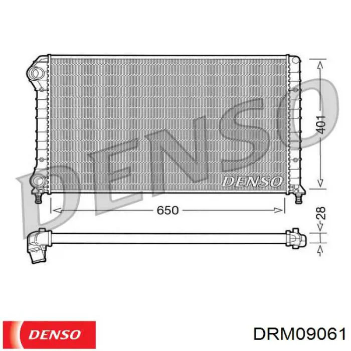 DRM09061 Denso Радиатор основной
