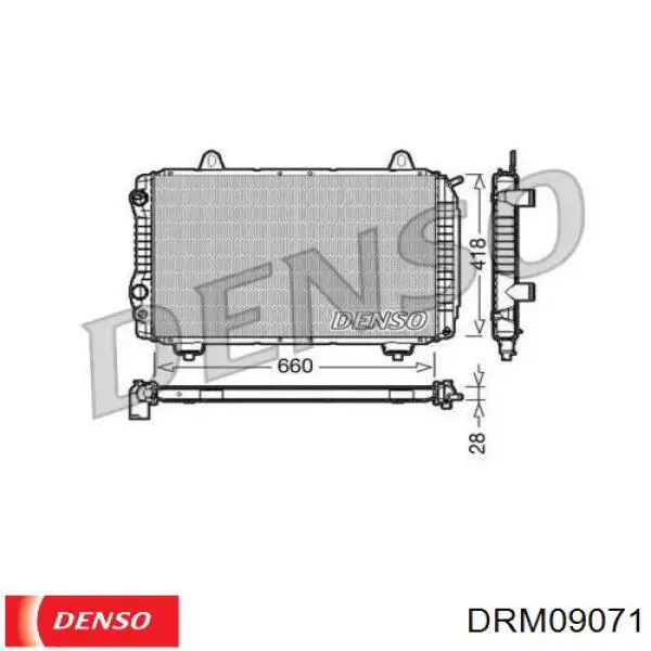 DRM09071 Denso радиатор