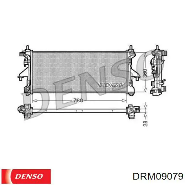 DRM09079 Denso радиатор