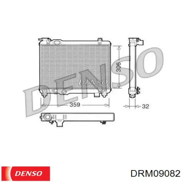 Радиатор DRM09082 Denso