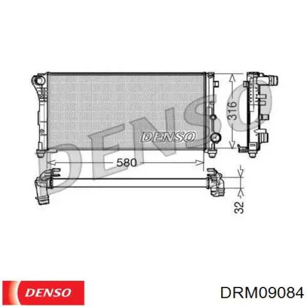 Радиатор DRM09084 Denso