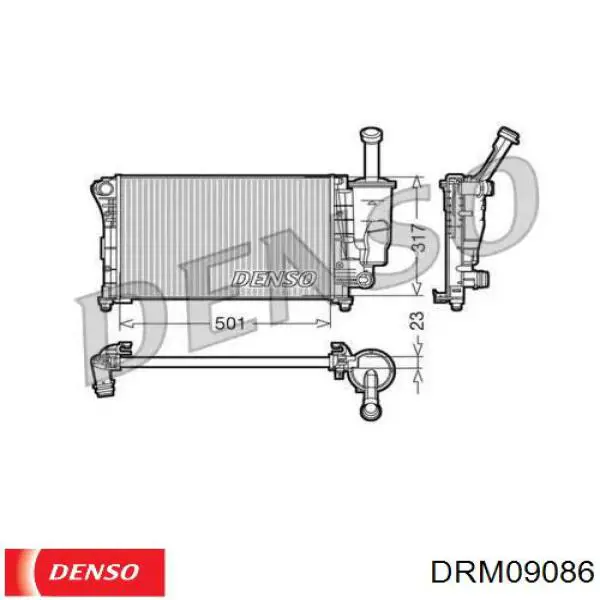 Радиатор DRM09086 Denso