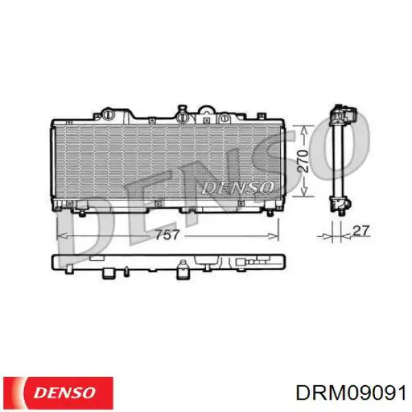 Радиатор DRM09091 Denso