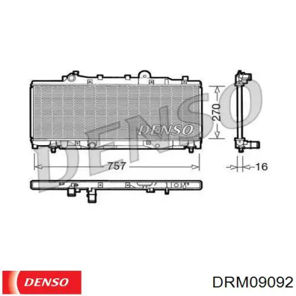 Радиатор DRM09092 Denso