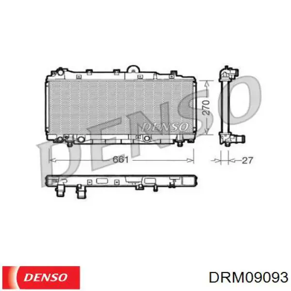 Радиатор DRM09093 Denso