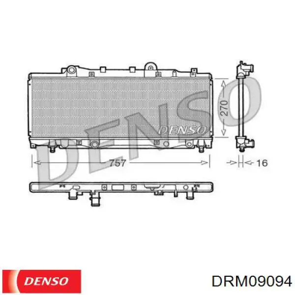 Радиатор DRM09094 Denso