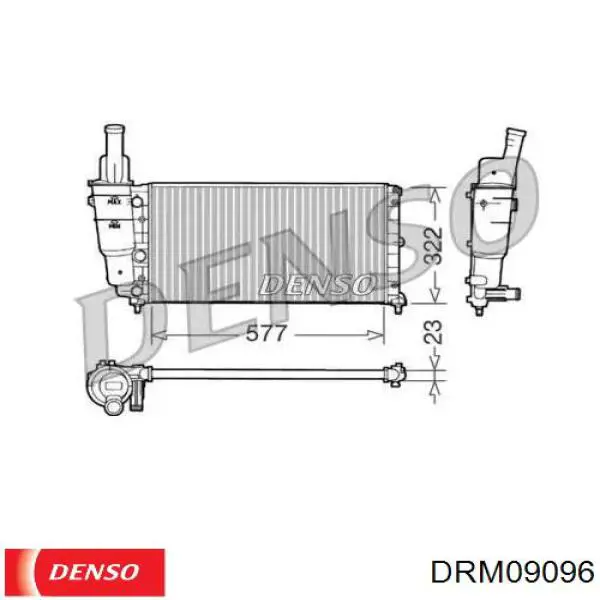 Радиатор DRM09096 Denso