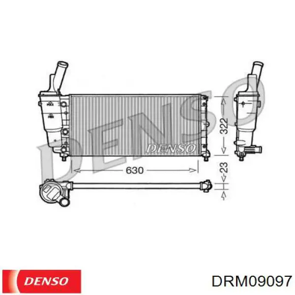 Радиатор DRM09097 Denso