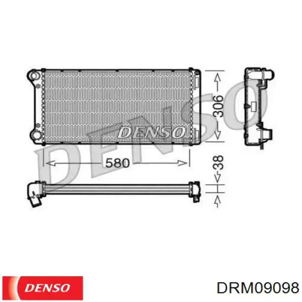 Радиатор DRM09098 Denso