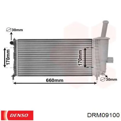 Радиатор DRM09100 Denso