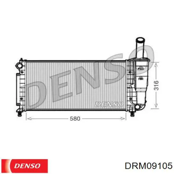 Радиатор DRM09105 Denso