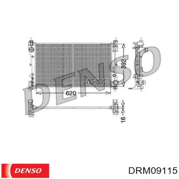 DRM09115 Denso радиатор