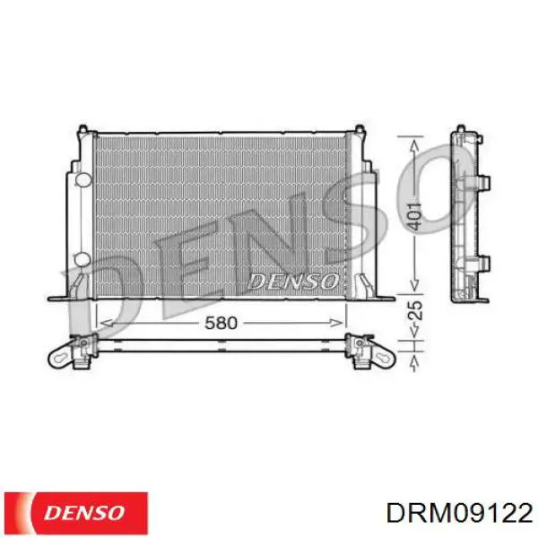 DRM09122 Denso радиатор