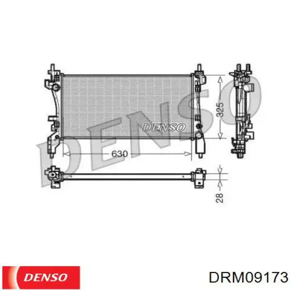 Радиатор DRM09173 Denso