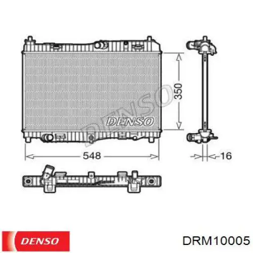 Радиатор охлаждения двигателя Ford 8V518005FB цена, от 63.55 USD