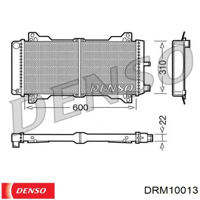 Радиатор DRM10013 Denso