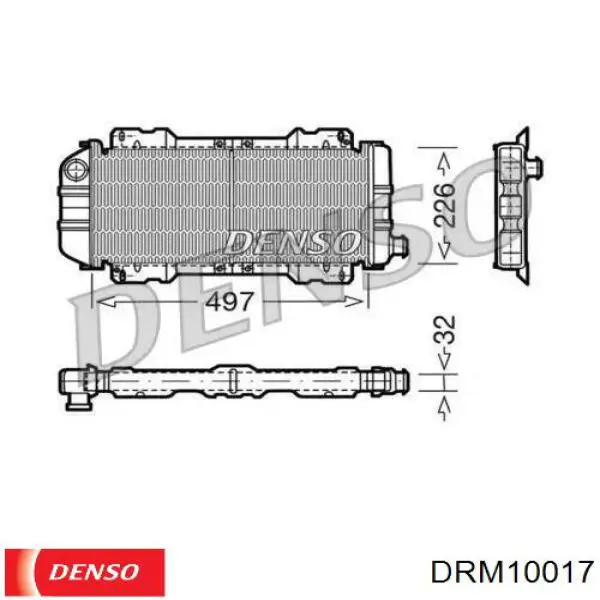 Радиатор DRM10017 Denso