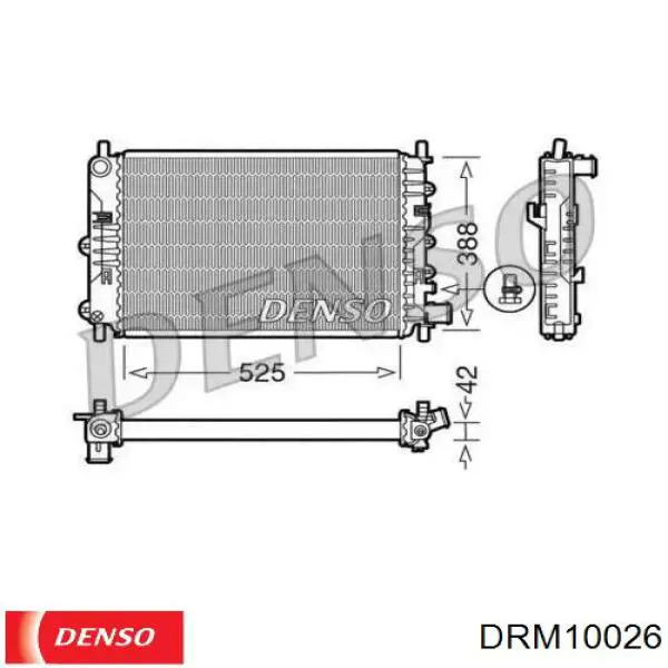 Радиатор DRM10026 Denso