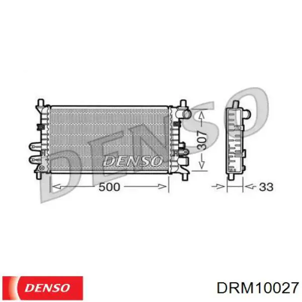 Радиатор DRM10027 Denso