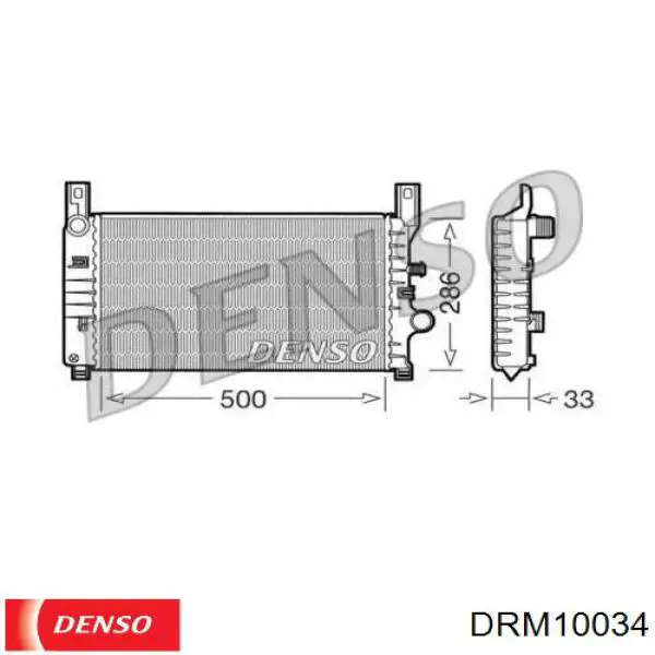 Радиатор DRM10034 Denso