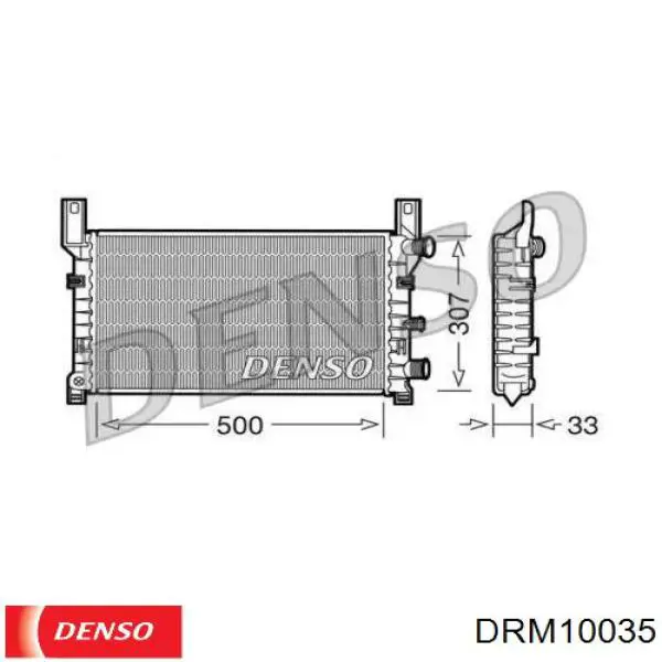 DRM10035 Denso радиатор