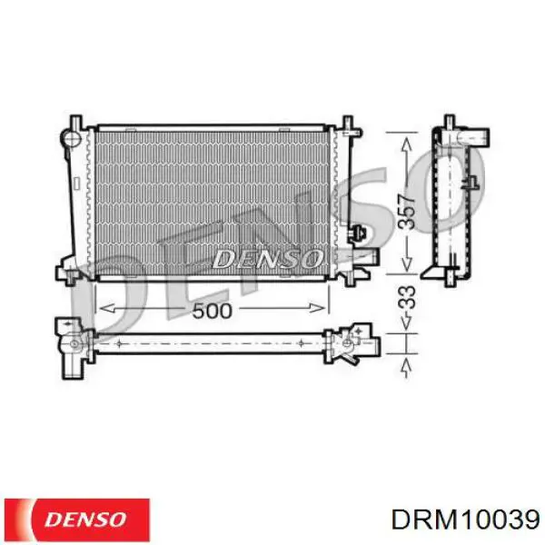 Радиатор DRM10039 Denso