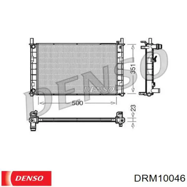 DRM10046 Denso радиатор