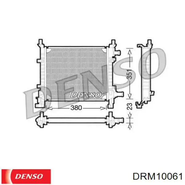 DRM10061 Denso радиатор