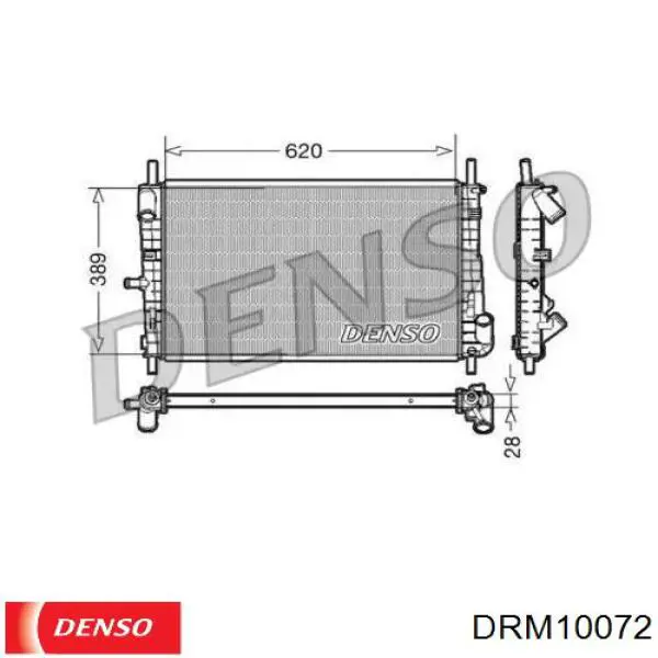 Радиатор DRM10072 Denso