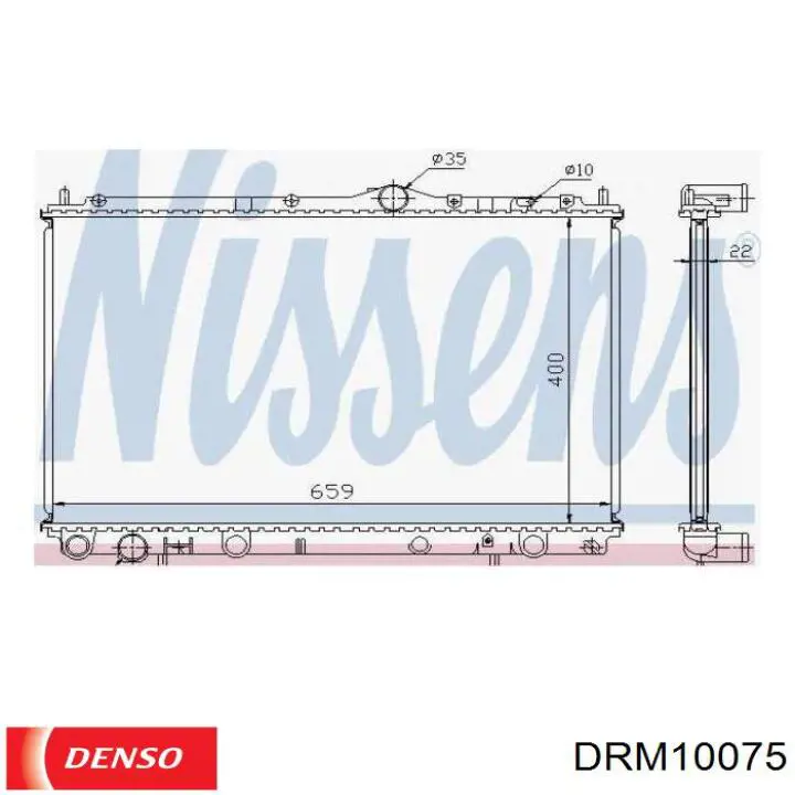 Радиатор DRM10075 Denso