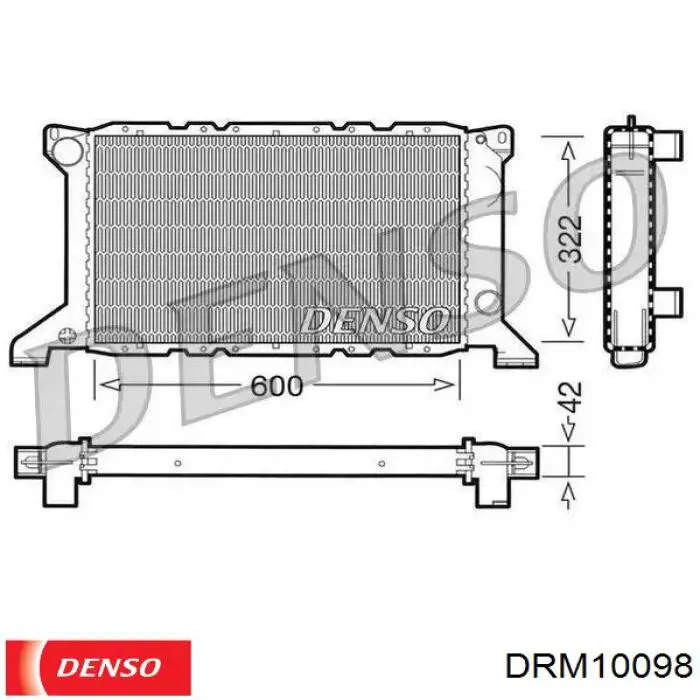 Радиатор DRM10098 Denso