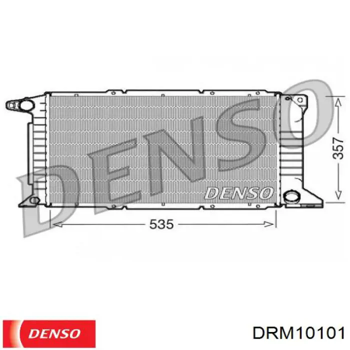 Radiador refrigeración del motor DRM10101 Denso